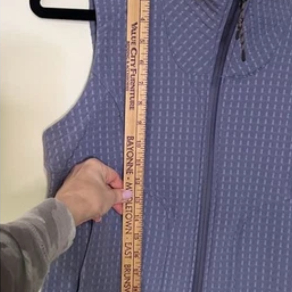 Lululemon Athletica Water Repellent Fleece Hiking Vest Peri Purple Size 8 - Picture 11 of 15